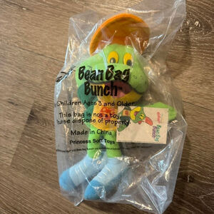 1998 Kellogg's Cereal 9” Dig Em Frog Bean Bag Bunch Plush
